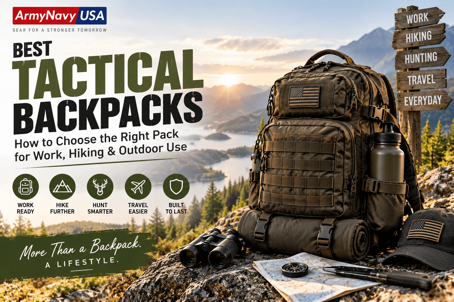Best Tactical Backpacks for Work, Hiking and Outdoor Use