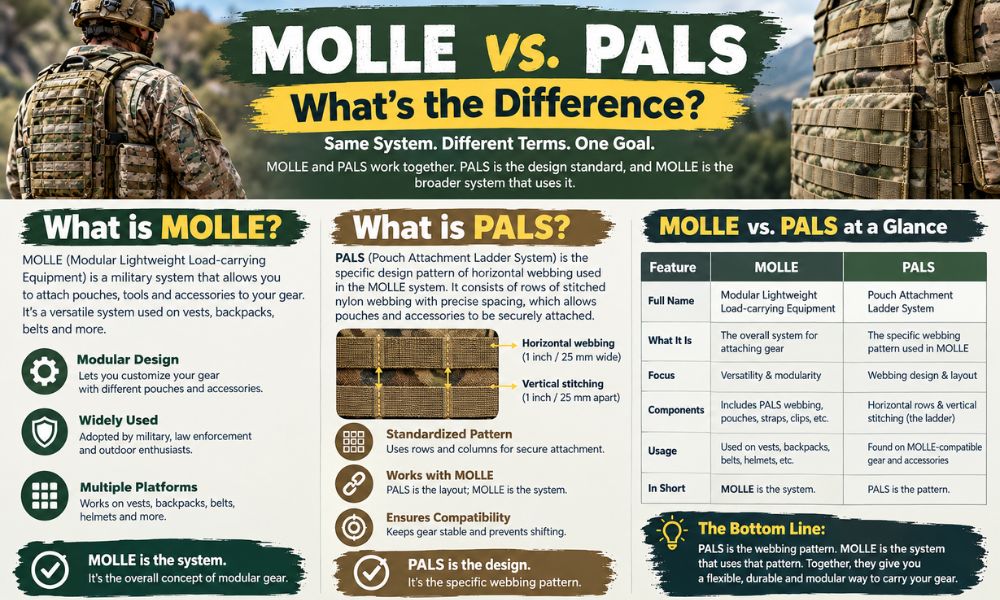 MOLLE vs. PALS: What's the Difference?
