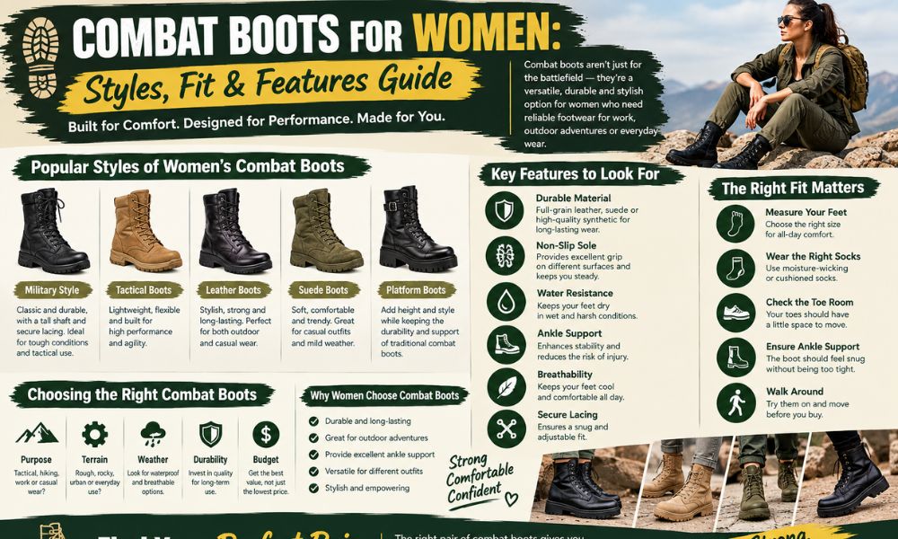 Combat Boots Women: Styles, Fit & Features Guide Combat Boots Women