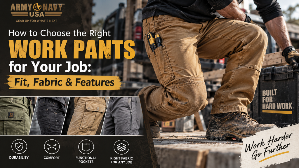 how to buy work pants